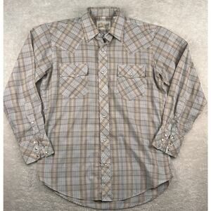 Stage West By Prior Vintage Western Shirt 1980's Pearl Snap Rodeo Cowboy Ranch